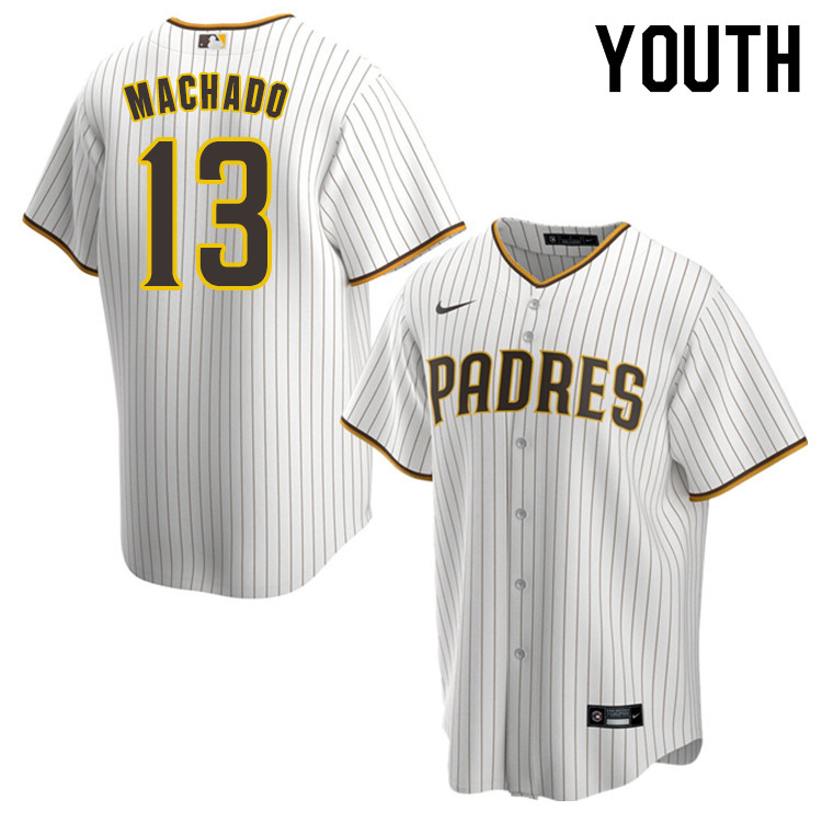 Nike Youth #13 Manny Machado San Diego Padres Baseball Jersey Sale-White